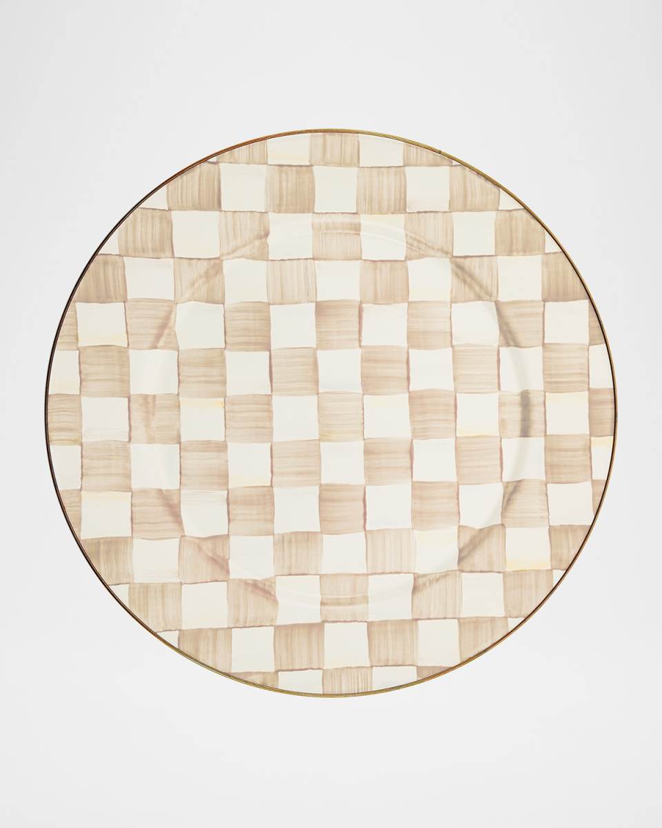 Mocha Check Serving Platter